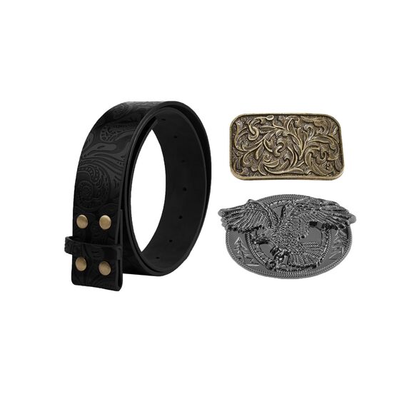 Renaissance Accessoriess Women Leather Belts Black Western Belts For Jeans👌 - Picture 2 of 9